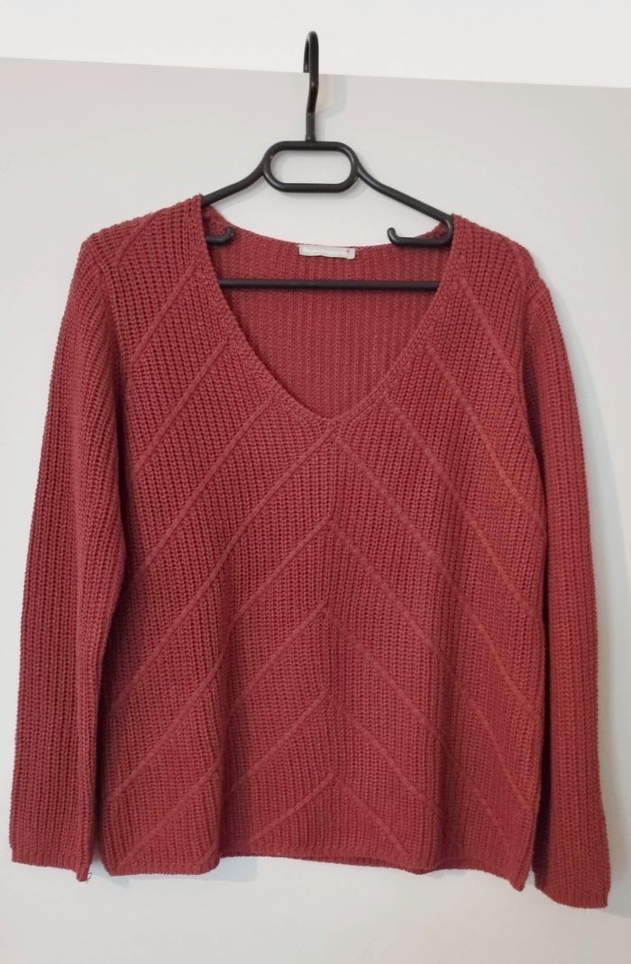 Pull marron rouille