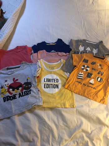 Lot t-shirt garçons bébé 6/9 mois