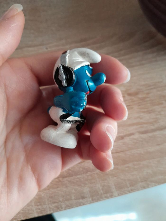 Magnifique schtroumpf ancien CB/reporter - photo numéro 4