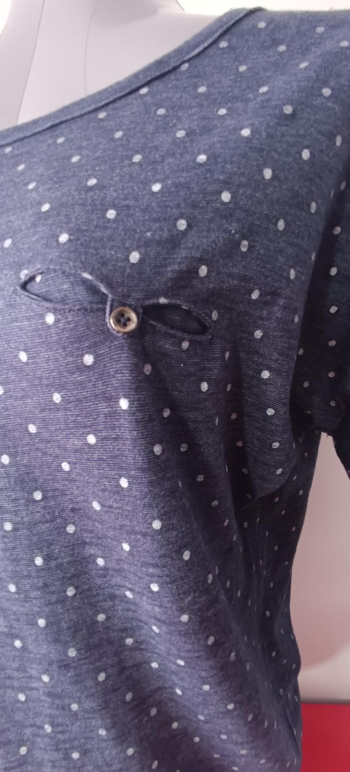 T-shirt imprimé à pois manches 3/4 "H&M" Taille M - photo numéro 5