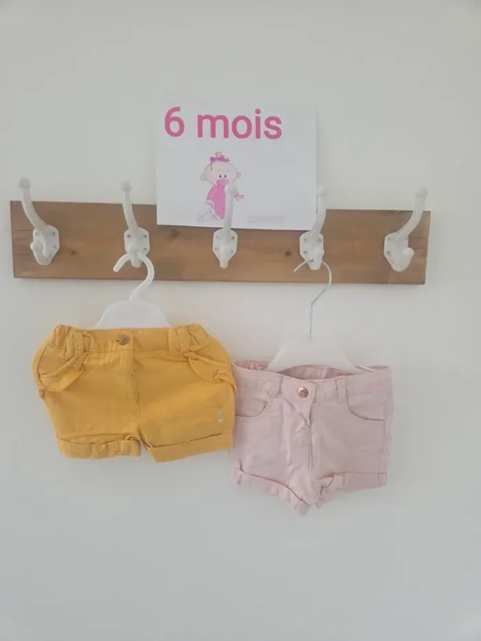 Lot 2 shorts 6m fille