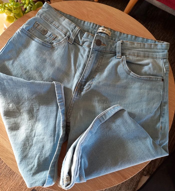 Short en jean bleu clair - photo numéro 3