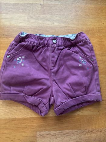 Short sergent major 24 mois fille