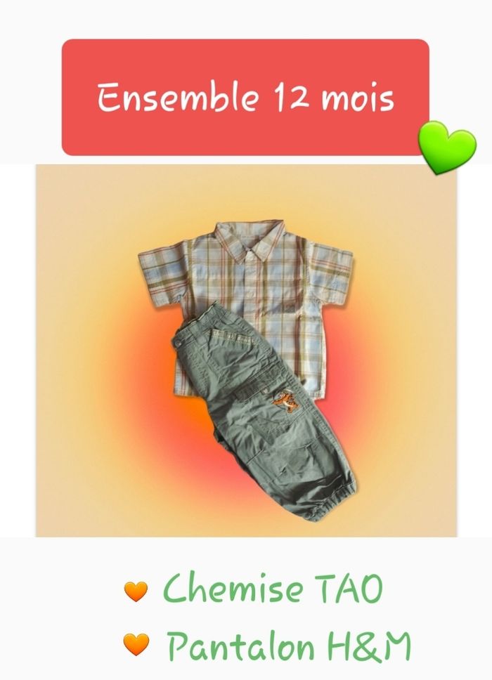 🛍 Super ensemble garçon (12 mois) 🛍