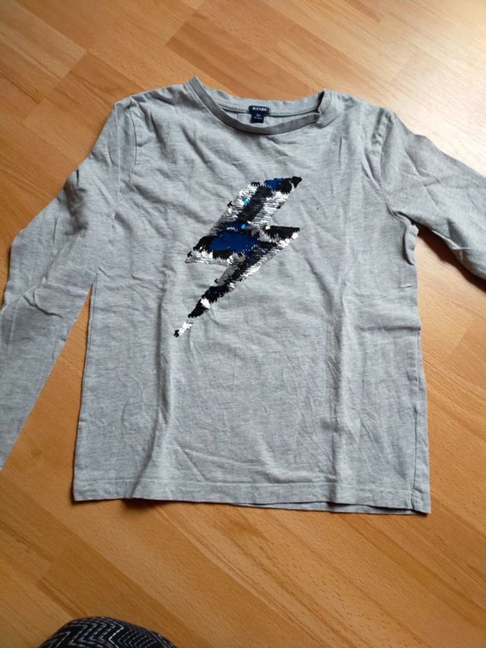 T-shirt manches longues à sequins