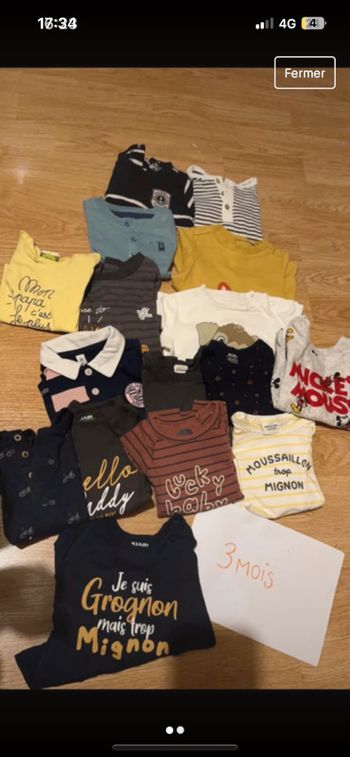 Tee shirt 3 mois