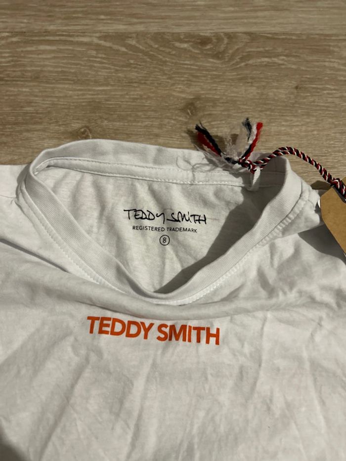 T-shirt Teddy smith recto verso blanc Orange 8ans - photo numéro 2