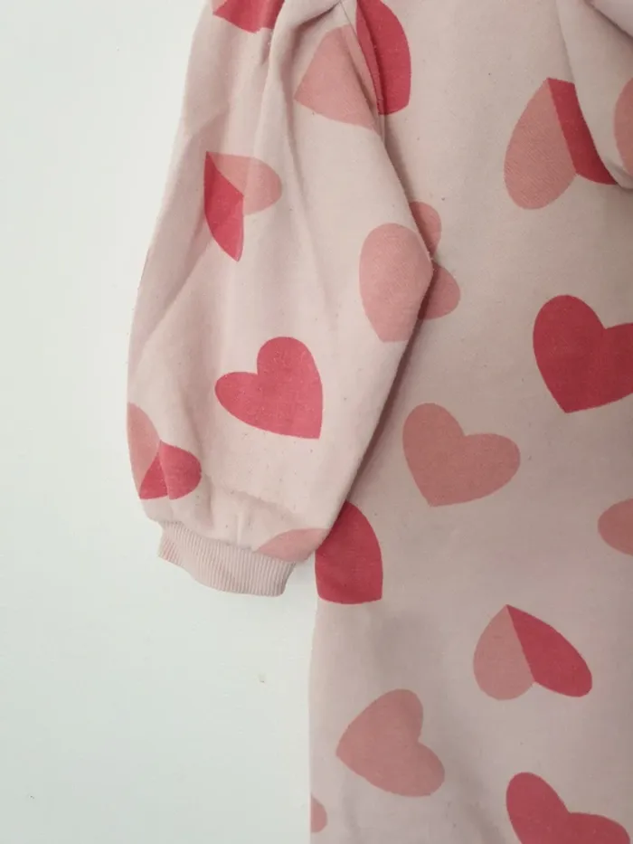 Robe sweat pull coeurs A1259 - photo numéro 5