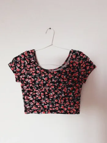 Croap top à fleurs