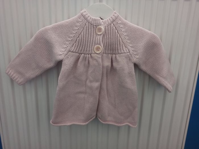 Gilet rose pâle Fille 3 mois