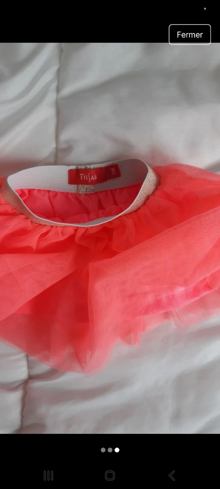 Jupe bébé en tulle 3 mois - photo numéro 3