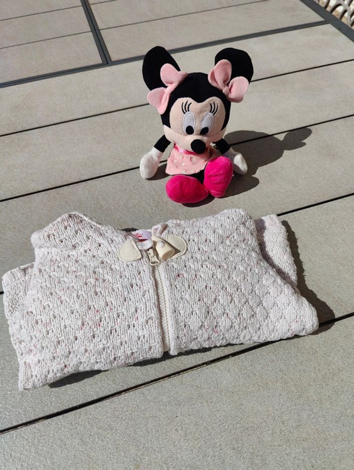 Gilet fille crème Dpam 18 mois