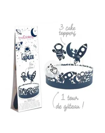 Décoration Gateaux Thème Espace Astronaute Scrap Cooking Cake Deco Neuf