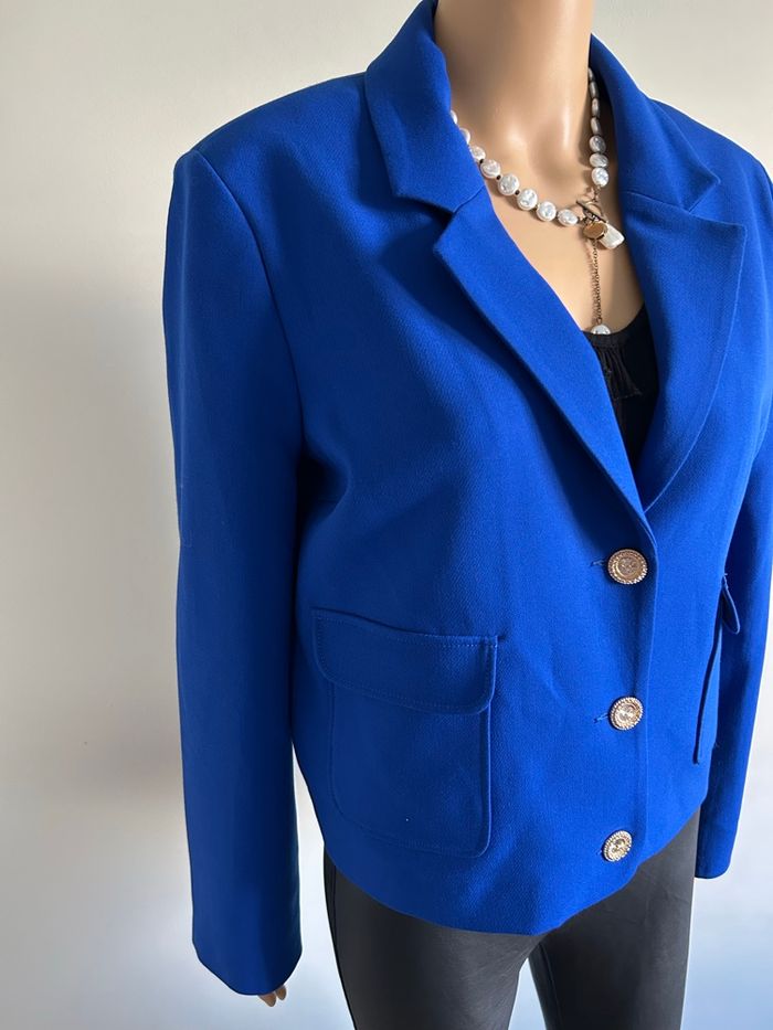 Blazer bleu neuf Naf Naf taille 42 (valeur 70€) - photo numéro 5