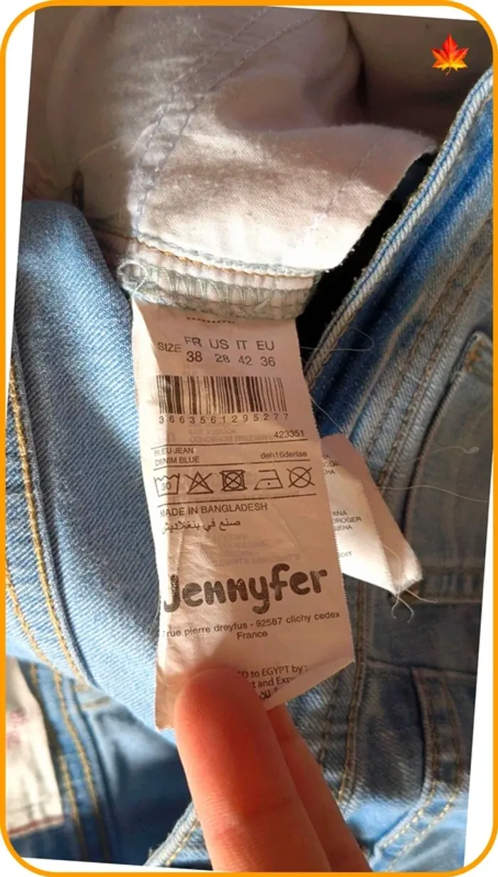 Jeans femme slim 38 - photo numéro 6