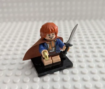 Figurine Seigneur des Anneaux : Sam Gamegie avec épée et anneau, style lego