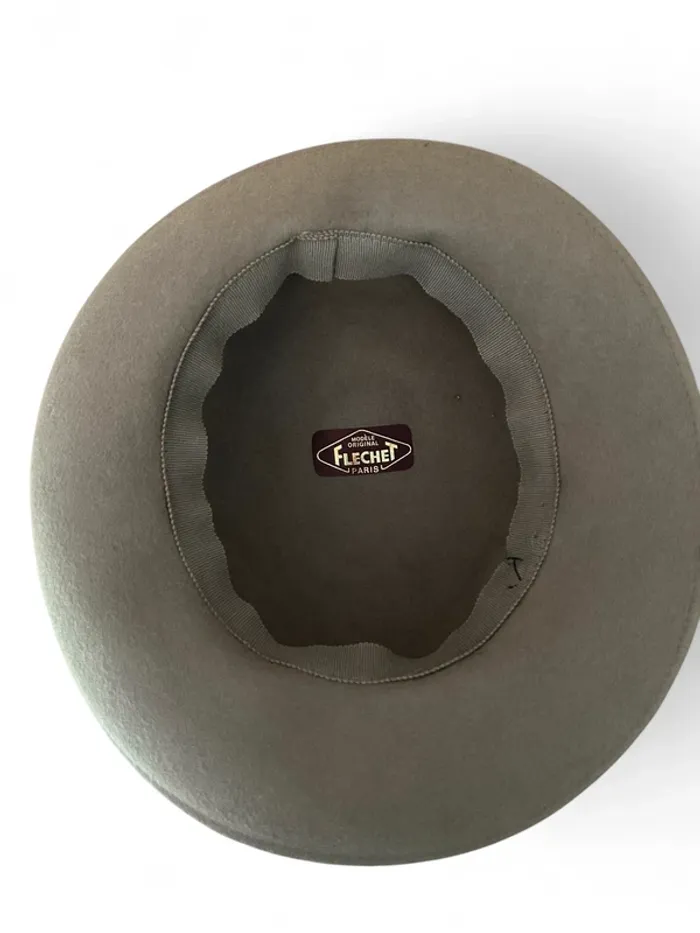 Chapeau Cloche Vintage Fléchet Paris en Feutre - Excellent état - Unisexe - photo numéro 5