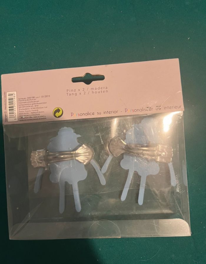 Pince en bois moutons - photo numéro 2