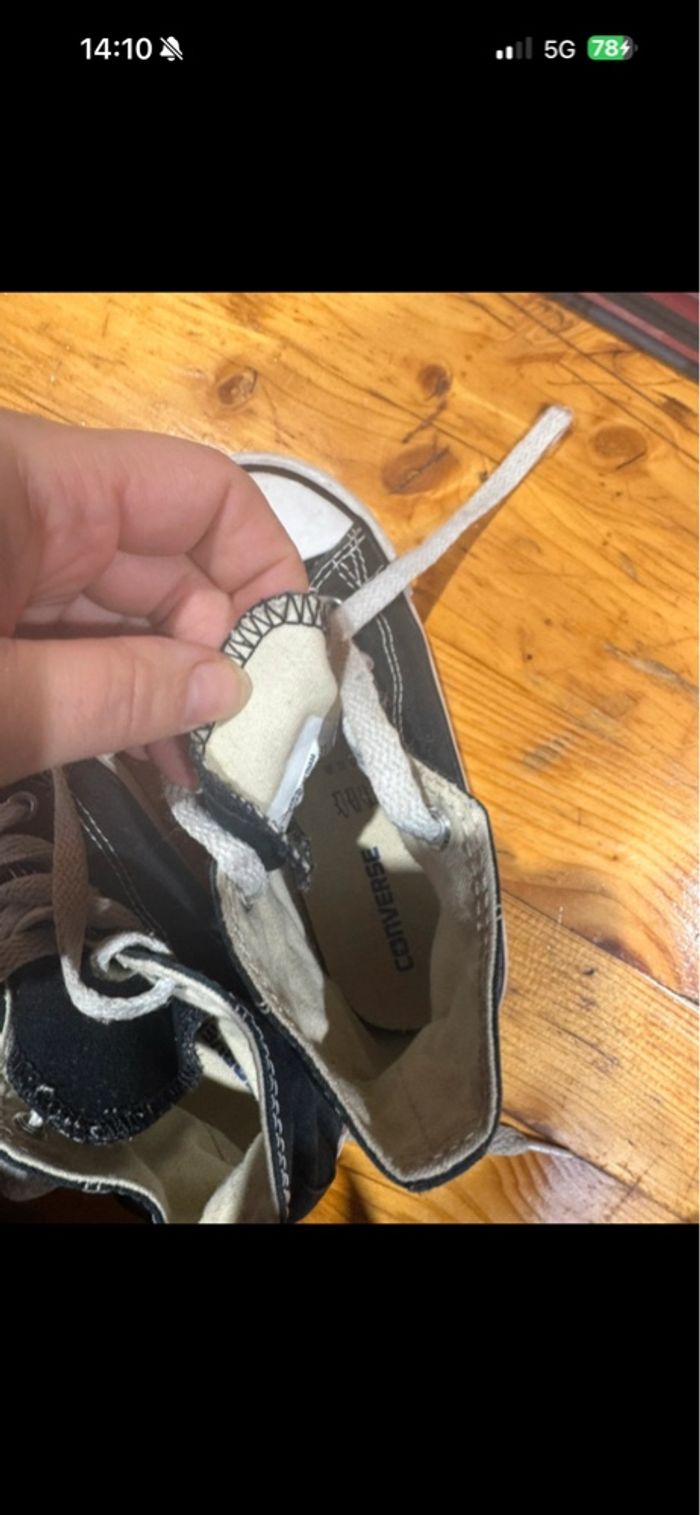 Converse enfant noir - photo numéro 3