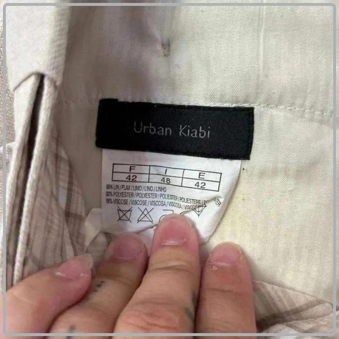 Pantalon en lin large urban kiabi taille 42 - photo numéro 4