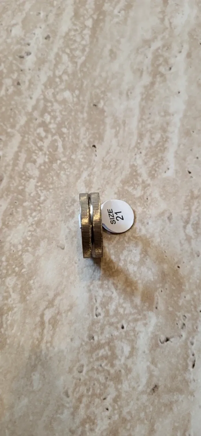 Bague argentée mate – Taille 21 - Neuf - photo numéro 2