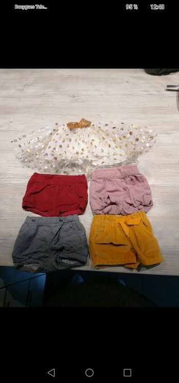 Lot de shorts hiver et 1 jupe