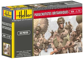 MAQUETTE HELLER PARACHUTISTES BRITANNIQUES A MONTER 49623