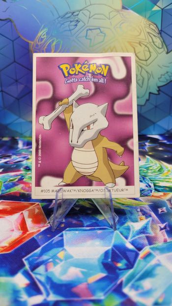 Carte Sticker Pokémon Dunkin Boomer 1999 n°95 Ossatueur