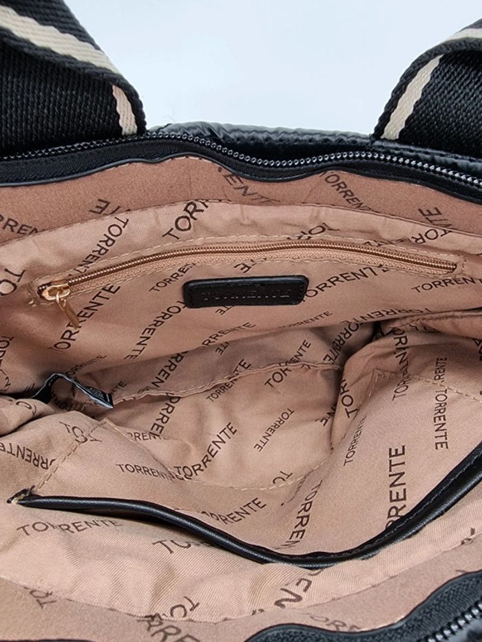 Torrente sac porté main et bandoulière noir - photo numéro 7