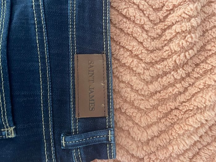 🌸Jupe longueur genou en jeans bleu taille 38 saint james 52cm🌸 - photo numéro 5