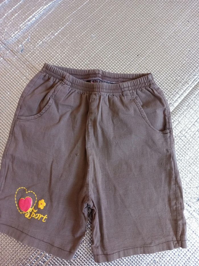 Short coton chocolat 3 ans - photo numéro 3