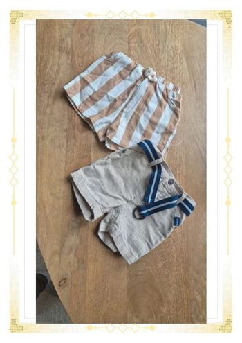 Lot de 2 shorts garçon 6mois