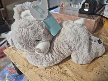 Peluche doudou bebe musical tex neuf