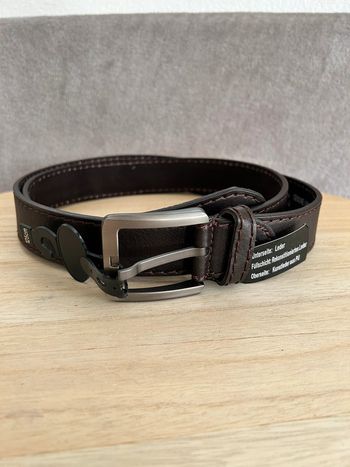Ceinture en cuir marron taille 125 cm