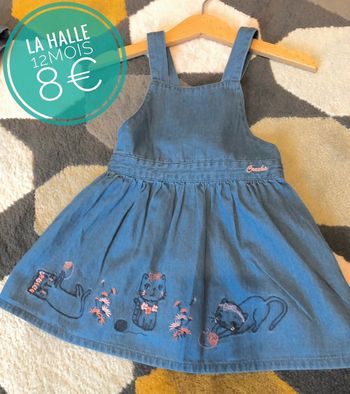 Robe en jeans La Halle en 12mois/1an