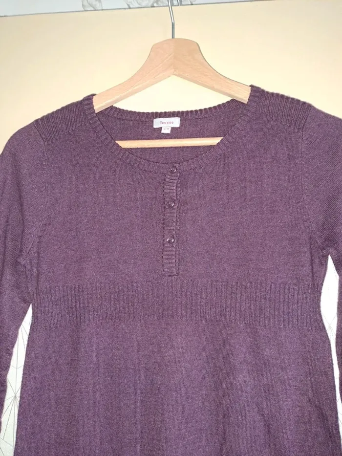 Robe douce fille violette tex kids 11/12 ans tbe - photo numéro 2