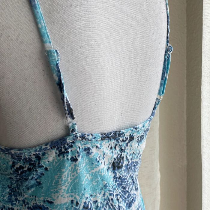 Débardeur bleu à motif - photo numéro 4