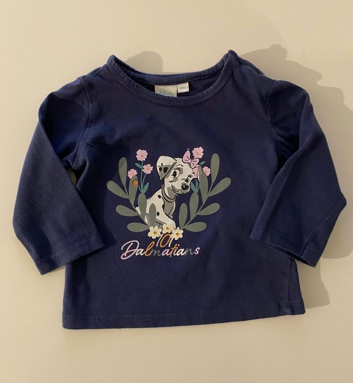 Tee shirt Disney Dalmatiens 6 mois