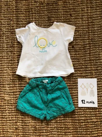 Ensemble short et tee-shirt Obaïbi