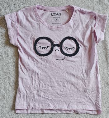 Tee-shirt rose lunette