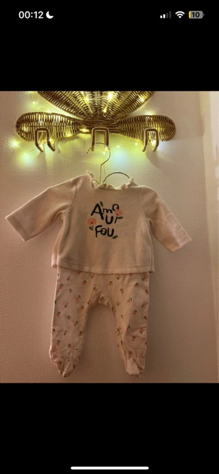 Pyjama amour fou à col