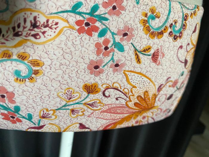 Maillot de bain deux pièces à motifs floraux et perles - photo numéro 8