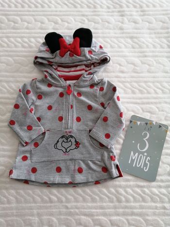 Sweat à capuche 3 mois