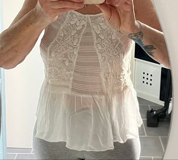 top épaules dénudées à bretelles zara