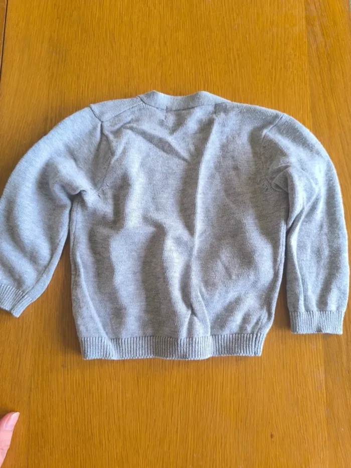 306866 gilet gris garçon 3 mois mes petits cailloux - photo numéro 2