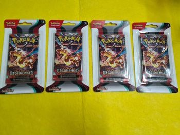 Boosters Dracaufeu x 4 sous blister Flammes Obsidienne (EV3)