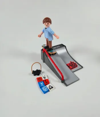 Playmobil skateur avec rampe