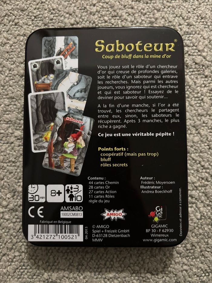 Jeu saboteur - photo numéro 2