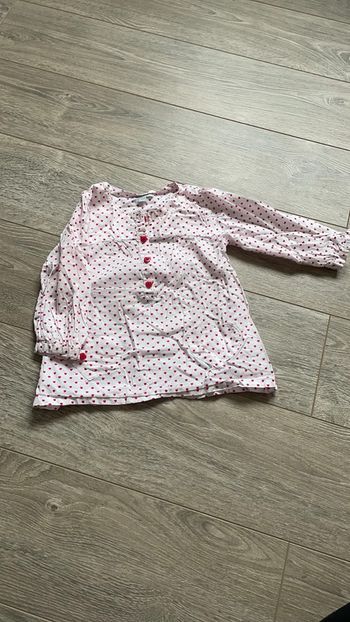 Blouse cœurs18 mois