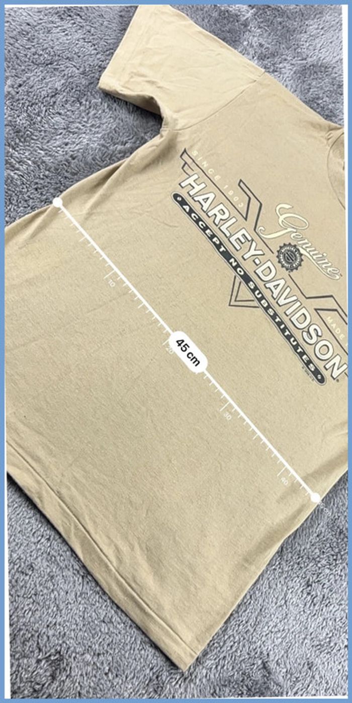 T-shirt Harley Davidson Beige – Taille S - photo numéro 4
